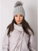 Dámska čiapka.17 sivá