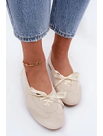 Športové balerínky Peonie 8531 v smotanovej farbe – Sweet Shoes Športové balerínky Peonie 8531 v smotanovej farbe – Sweet Shoes