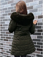 Dámska prešívaná zimná bunda LELISIA zelená FashionStreet TY4029