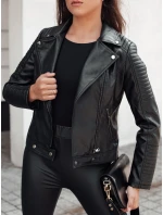 Dámska kožená krátka bunda ramonseka black FashionStreet TY4634