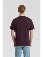 Tričko Fruit of the Loom Pure Cotton T z hrubej bio bavlny 16.1362, farba mountain blue