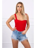 Body bez ramienok červené