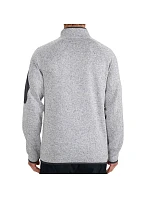 Pánsky fleece 4F M443 cool light grey melange 4FWSS26TFLEM443 27M Pánsky fleece 4F M443 cool light grey melange 4FWSS26TFLEM443 27M