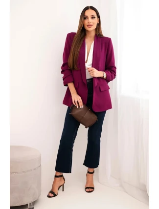 Bunda s chlopňou elegantná slivka Bunda s chlopňou elegantná slivka