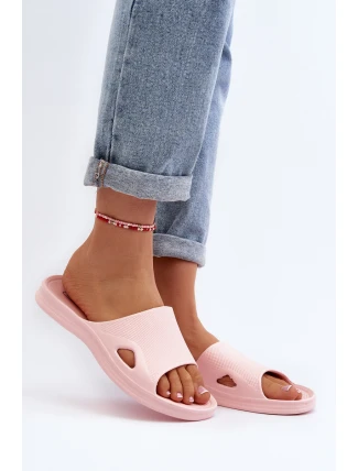 Klasyczne Klapki Damskie Różowe Juniria