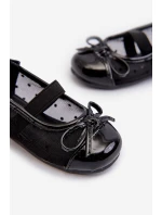 Balerinki Dziecięce Z Kokardką Czarne Jellema