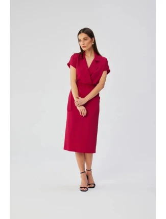 Košeľové šaty S363 slivka - Stylove Košeľové šaty S363 slivka - Stylove