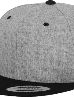 Flexfit 6089M 6-panelová snapbacková čiapka 55.6089 melírovaná šedá/čierna
