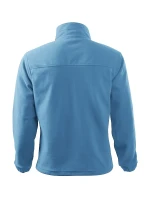 Pánska fleecová bunda azúrovo modrá
