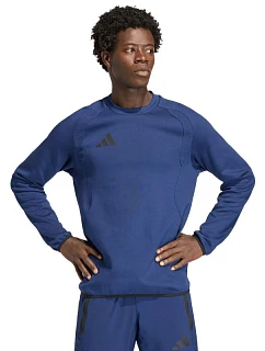 Pánska mikina adidas Tiro 26 Travel Crew navy blue KD1145 pánske farby