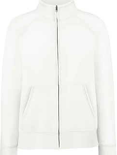 Fruit of the Loom Premium Lady-Fit Sweat Jacket Dámska mikina 16.2116 biela