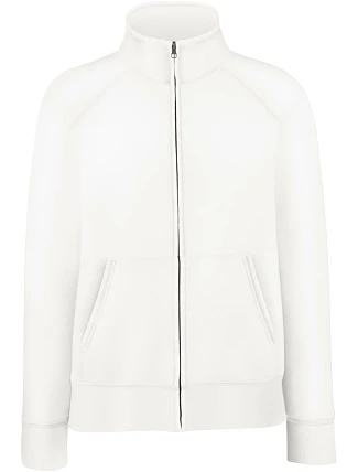 Fruit of the Loom Premium Lady-Fit Sweat Jacket Dámska mikina 16.2116 biela Fruit of the Loom Premium Lady-Fit Sweat Jacket Dámska mikina 16.2116 biela
