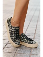 Lee Cooper LCW-25-08-3647L čierne dámske tenisky na platforme s úpletom Lee Cooper LCW-25-08-3647L čierne dámske tenisky na platforme s úpletom