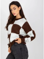 Jumper EM SW 1034 01.91 bielo-hnedý