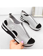 Pohodlné sandále Rieker W RKR686 metalic Pohodlné sandále Rieker W RKR686 metalic