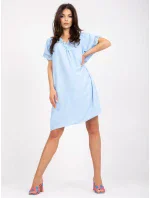 Šaty DHJ SK 0123.60P svetlo modrá