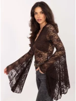 Blúzka PM BZ SF193.72 tmavohnedá