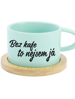 BEZ KÁVY TO NIE SOM JA - mätový hrnček makrónka 200 ml