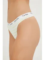 Dámske tangá D1617E 5XE biela / žltá - Calvin Klein Dámske tangá D1617E 5XE biela / žltá - Calvin Klein