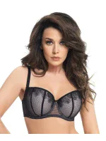 Dámska podprsenka balkonetka K 662 Lipsi čierna - Gorsenia