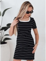 Pruhované mini šaty LINELLA black FashionStreet EY2576 Pruhované mini šaty LINELLA black FashionStreet EY2576