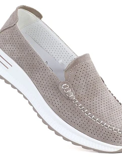 Kožené mokasíny na hrubej podrážke a šnurovacie fango Jezzi 9793