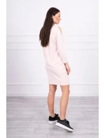 Šaty s potlačou lásky v púdrovo ružovej farbe Šaty s potlačou lásky v púdrovo ružovej farbe