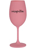 VINOPIECKA - ružový pohár na víno 350 ml