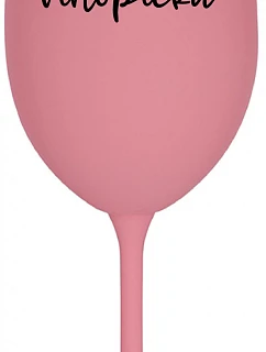 VINOPIECKA - ružový pohár na víno 350 ml