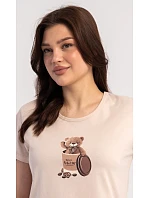 Dámske pyžamové šortky Méďa Coffee Dámske pyžamové šortky Méďa Coffee
