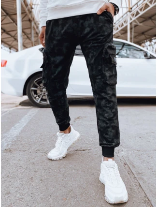 Pánske bojové nohavice čierne FashionStreet UX4362 Pánske bojové nohavice čierne FashionStreet UX4362