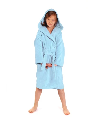 Detský župan Tampa s kapucňou 9149 ice blue - Vestis