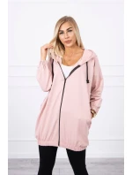 Mikina s potlačou "The world is yours" tmavo púdrovo ružová Mikina s potlačou "The world is yours" tmavo púdrovo ružová