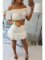 Vyšívaná sada vo farbe ecru