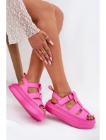 Sandały Damskie Na Platformie Fuksja Nitavelia