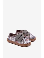 Dětské barefoot pantofle s kočkami Milami šedé Saphira