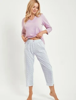 3458 DÁMSKE DLHÉ PYŽAMO ANDREA S-XL