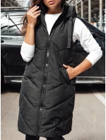 Dámska dlhá vesta LIDMAN čierna FashionStreet TY4561