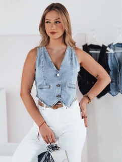 Dámska krátka džínsová vesta BLUEGEM FashionStreet TY4796