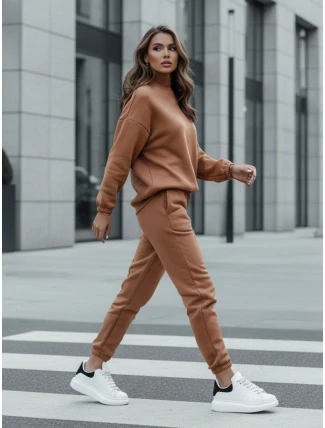 Dámska tepláková súprava ARIELLA PREMIUM mocha FashionStreet AY0730