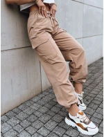 Dámske padákové nohavice ALBUS béžové FashionStreet UY1678 Dámske padákové nohavice ALBUS béžové FashionStreet UY1678