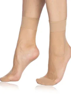 Dámske silonkové ponožky FLY SOCKS 15 DEN - Bellinda - almond