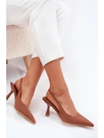 Sandały Damskie Na Szpilce Camel Lunira