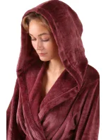 Dámsky župan Siena s kapucňou 3156 mauve wine - Vestis