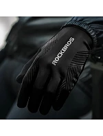 Cyklistické rukavice Rockbros jar/leto/jeseň, plné, veľkosť: XXL - čierne