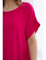 Šaty s fuchsiovými vreckami