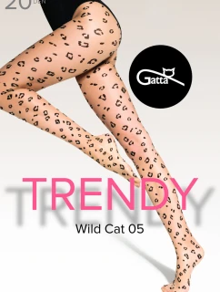 WILD CAT - 05 Vzorované pančuchy