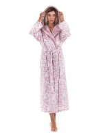 Dámsky župan Flora s kapucňou 3956 4303 mauve mist - Vestis