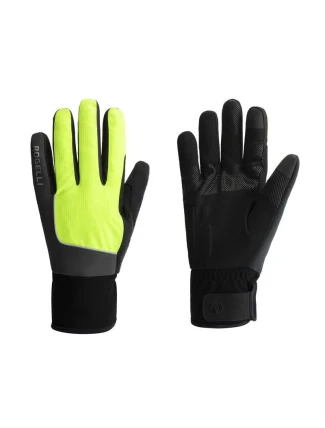 Zimné rukavice Rogelli ESSENTIAL HIVIS fluo M