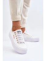 Damskie Trampki Na Platformie Lee Cooper LCW-24-31-2725 Białe
